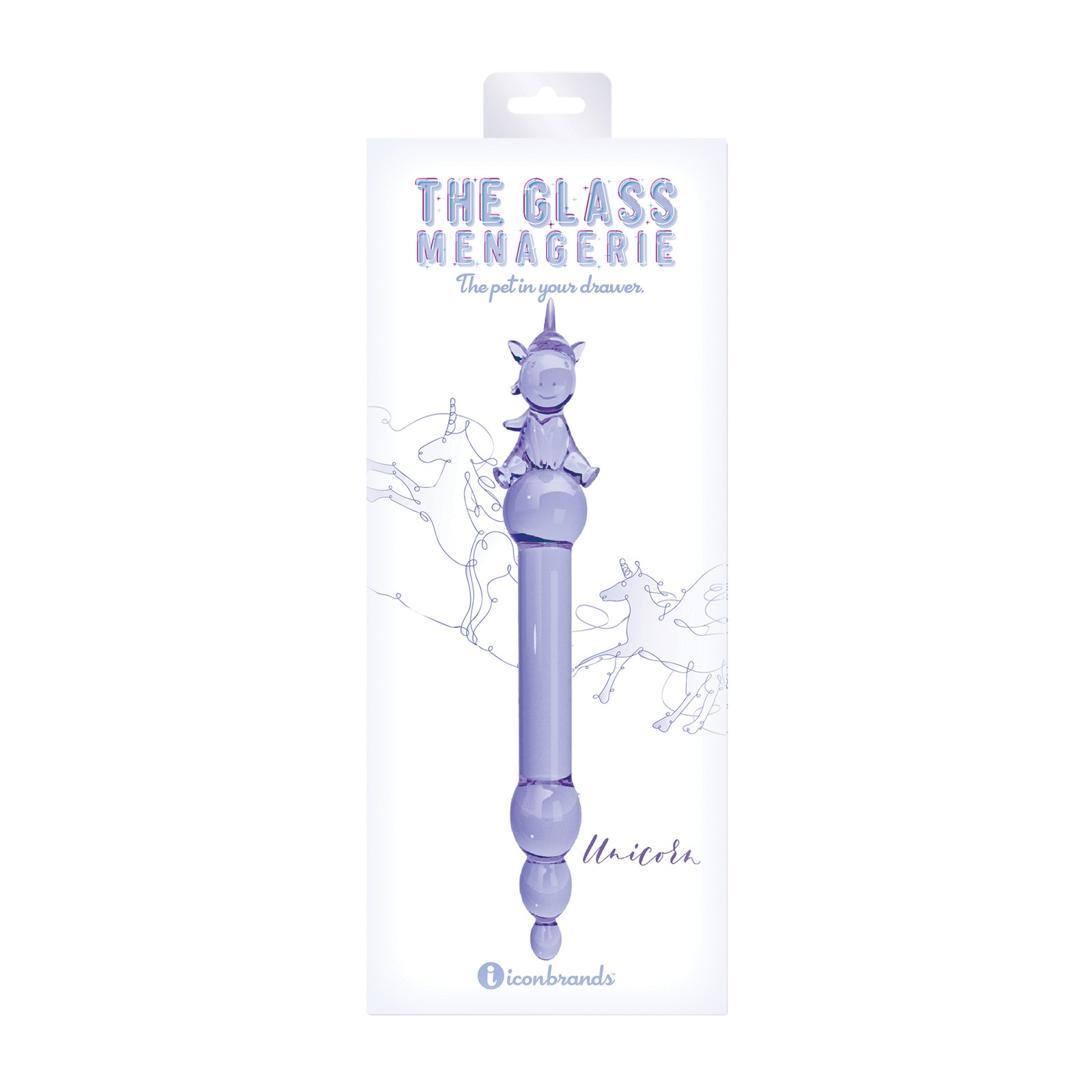 Glass Menagerie Unicorn Glass Dildo - Unique Pleasure