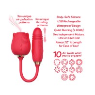 Wild Rose & Thruster Vibrator for Double Delight