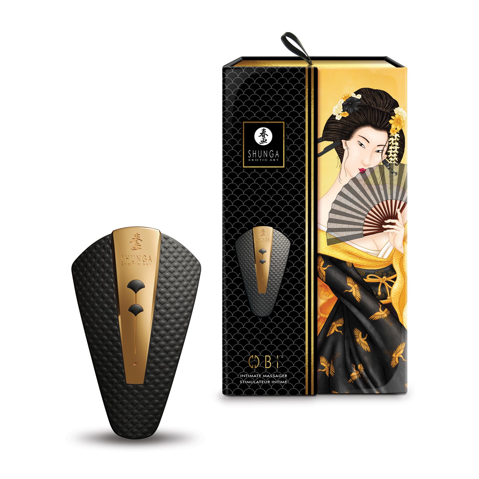 Shunga Obi Intimate Massager Black