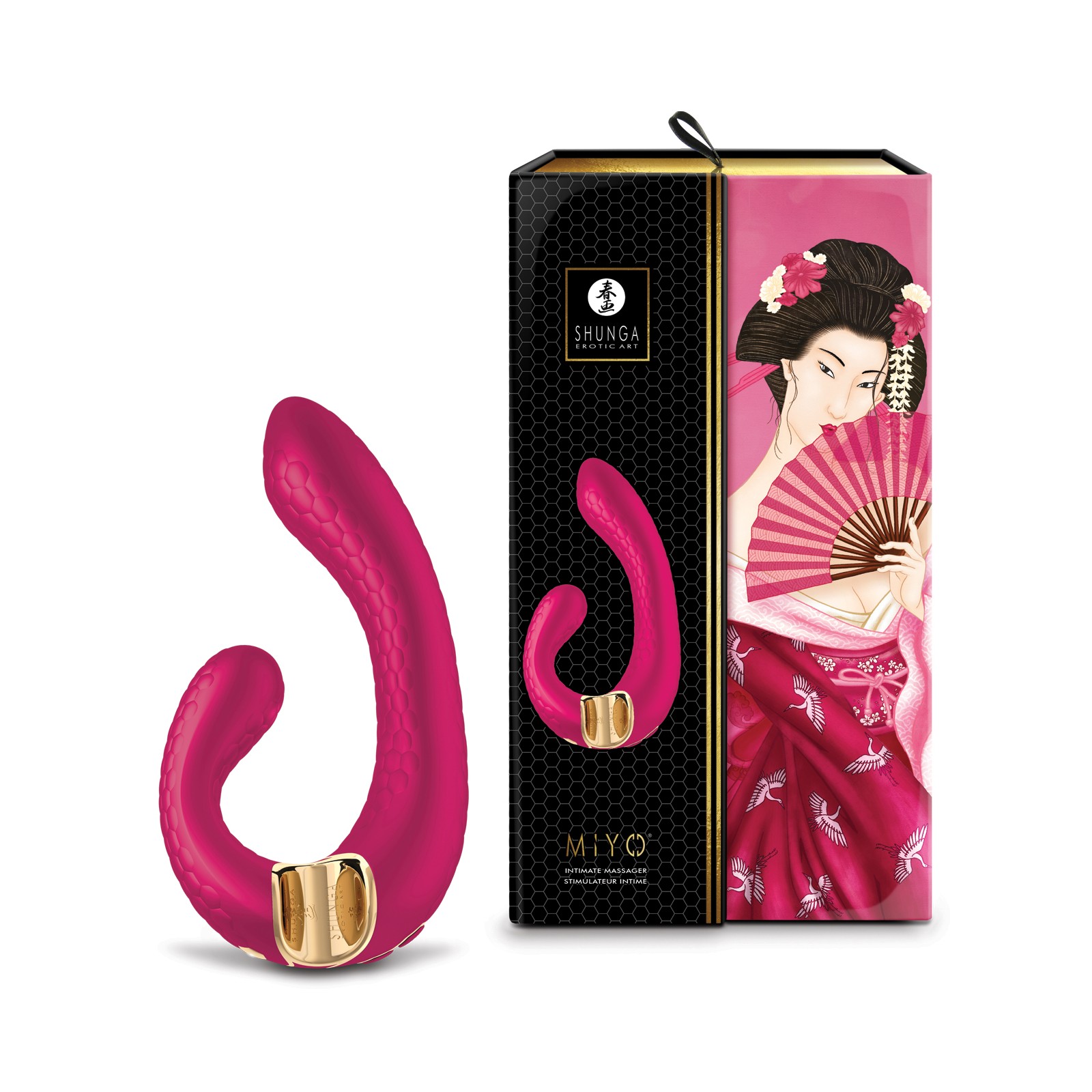 Shunga Miyo Intimate Massager Raspberry