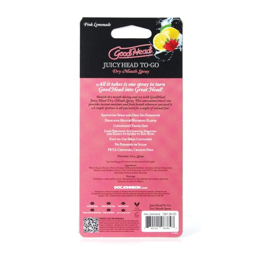 GoodHead Juicy Head Spray para Boca Seca - Limón Rosa