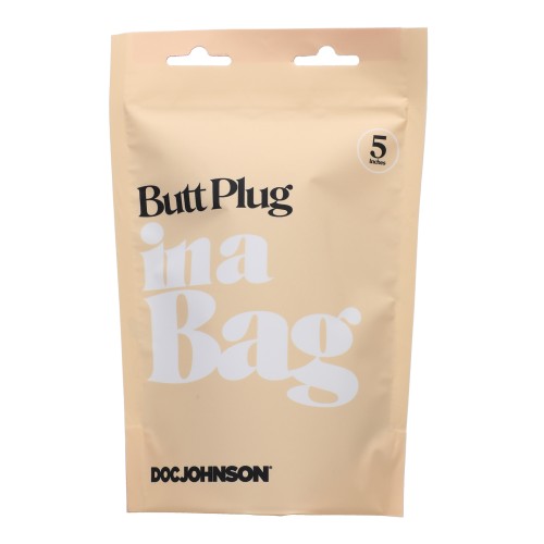 Butt Plug de 5" In A Bag - Negro