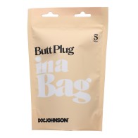 Butt Plug de 5" In A Bag - Negro