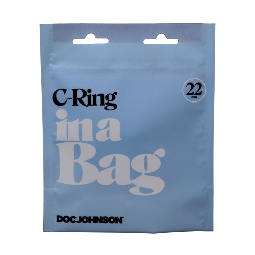 In A Bag Silicone Cock Ring - Black