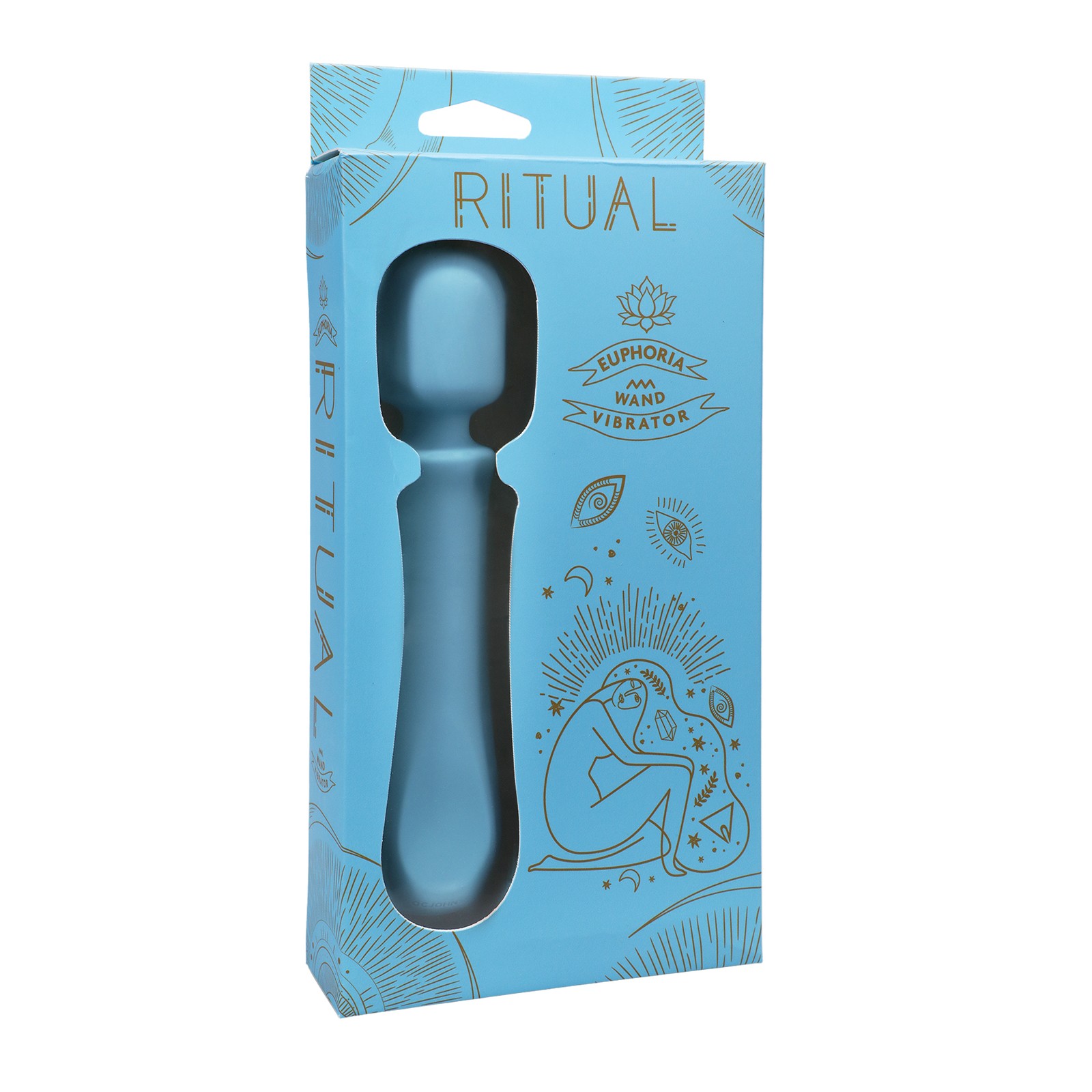 RITUAL Euphoria Silicone Wand Vibe - Blue