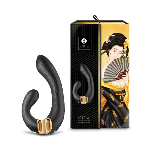 Shunga Miyo Black Intimate Massager for Pleasure