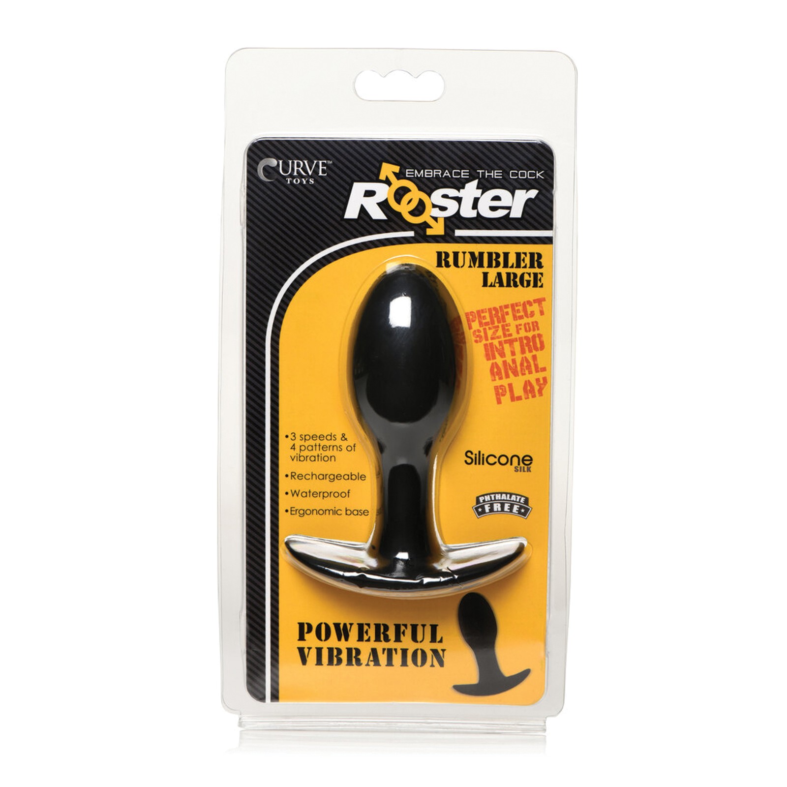 Curve Toys Rooster Rumbler Vibrating Anal Plug Large