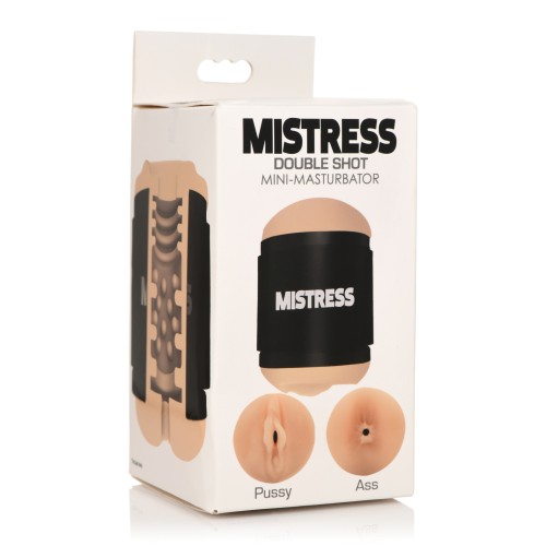 Curve Toys Mistress Double Shot Mini Masturbator - Light