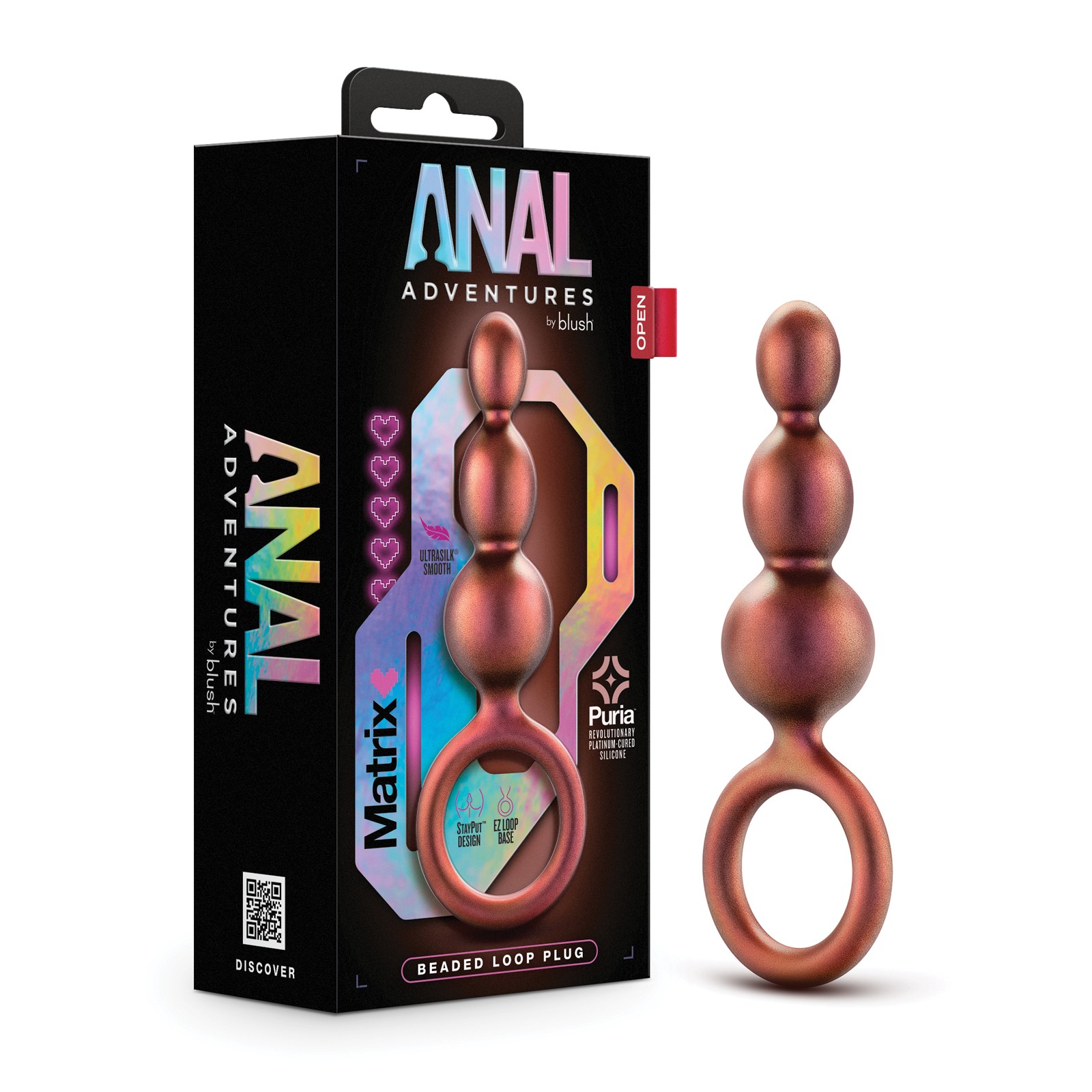 Plug de Bucle con Perlas Matrix para Aventura Anal