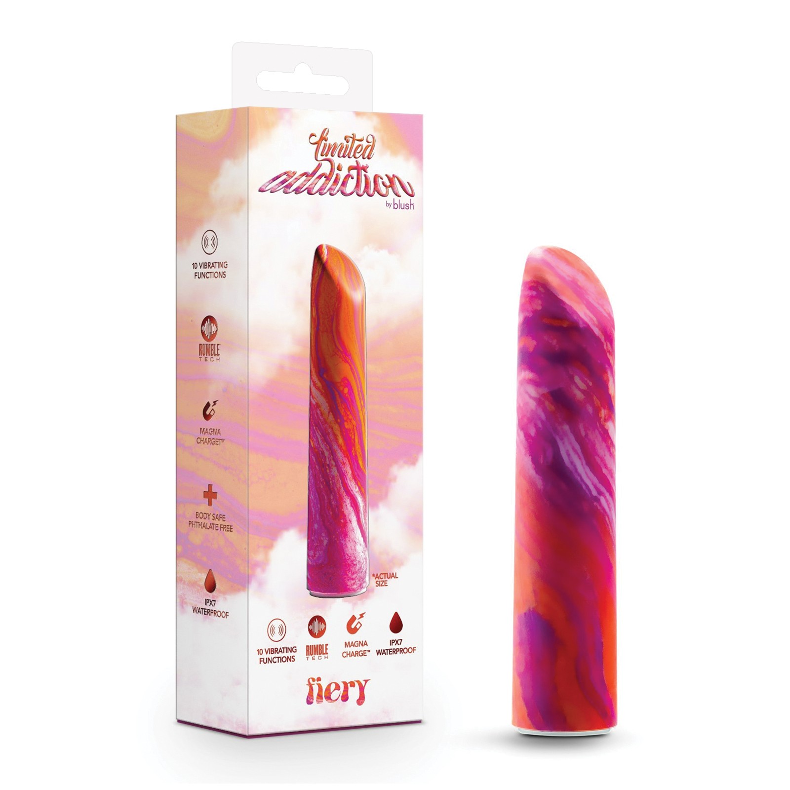 Vibrador Fiery Power Vibe de Blush Limited Addiction para el Placer Máximo