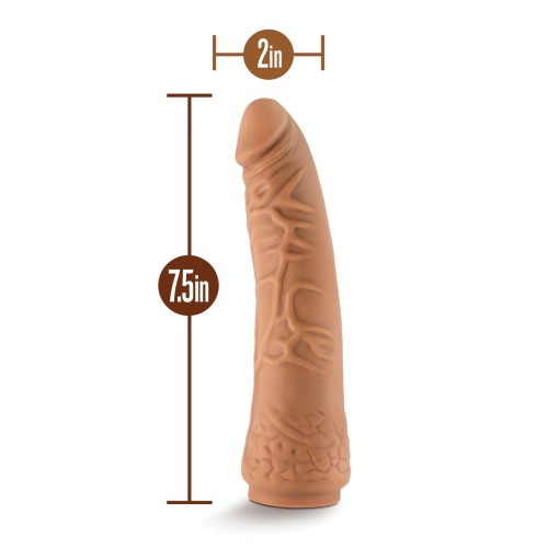 Lock On 7.5 Inch Hexanite Dildo Mocha