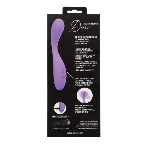 Pliable Silicone Massager with 10 Vibrations