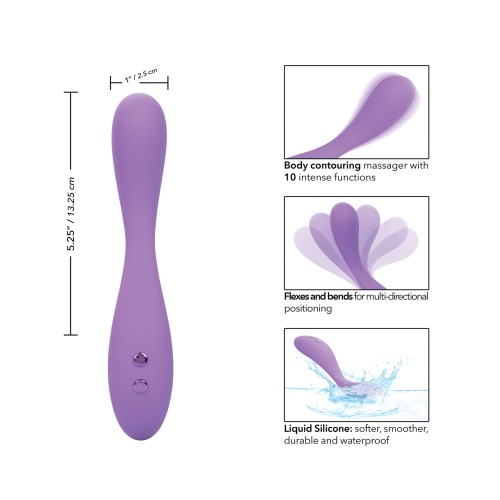 Pliable Silicone Massager with 10 Vibrations