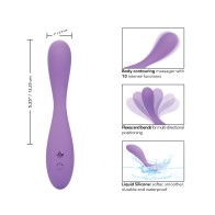 Pliable Silicone Massager with 10 Vibrations