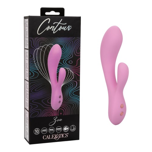 Contour Zoie Flexible Dual Massager Pink