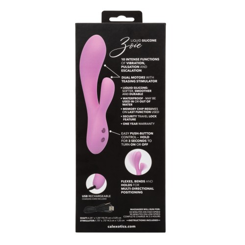 Contour Zoie Flexible Dual Massager Pink