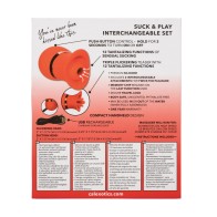 French Kiss Suck & Play Set Red