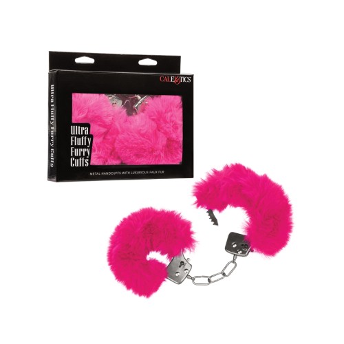 Ultra Fluffy Pink Furry Cuffs for Sensual Bondage