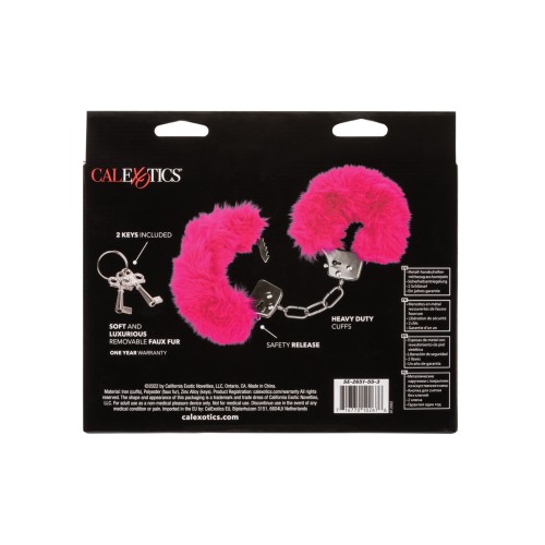 Ultra Fluffy Pink Furry Cuffs for Sensual Bondage