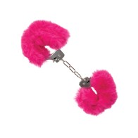 Ultra Fluffy Pink Furry Cuffs for Sensual Bondage