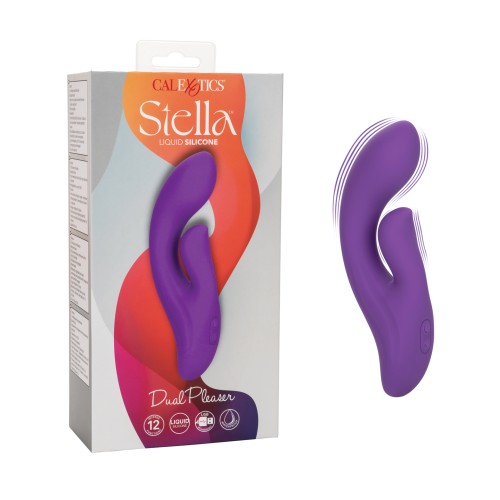 Stella Liquid Silicone Dual Pleaser - Purple