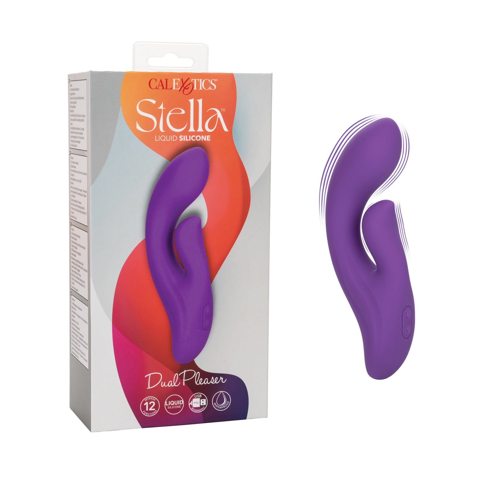 Stella Dual Pleaser de Silicona Líquida - Púrpura