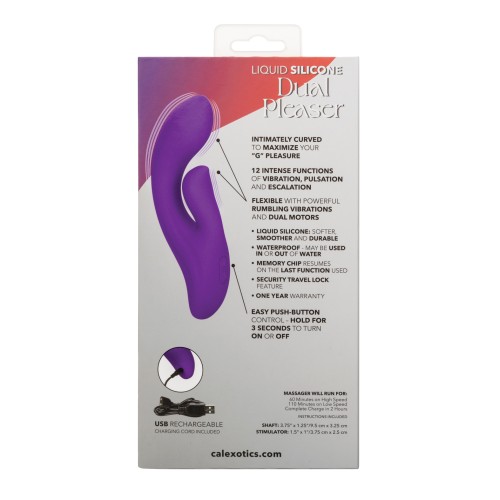 Stella Liquid Silicone Dual Pleaser - Purple