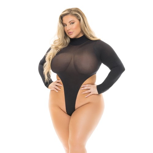 Pink Lipstick High AF Body Suit for Plus Size