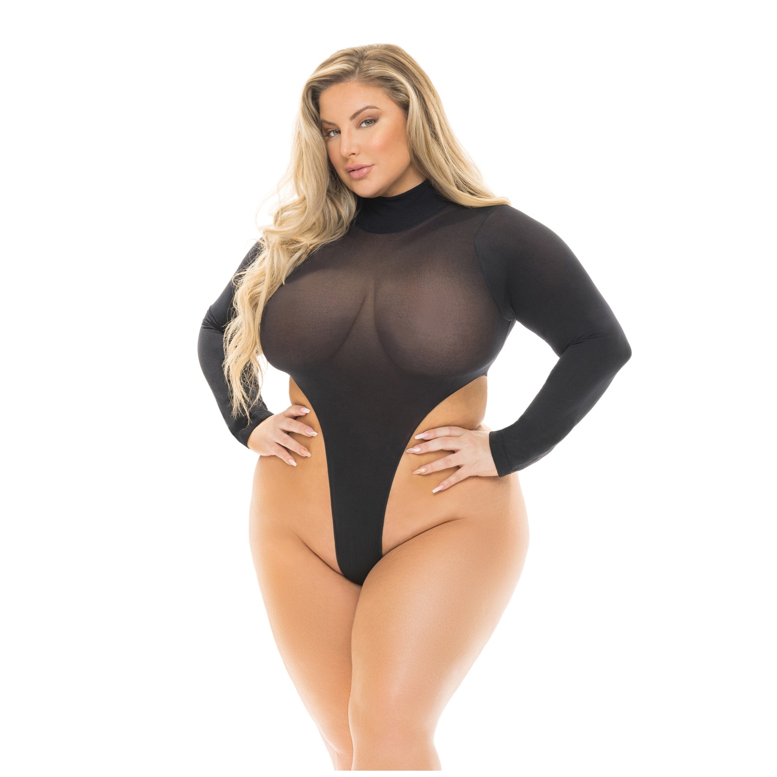 Pink Lipstick High AF Body Suit for Plus Size