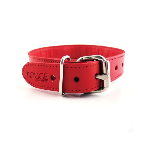 Collar de Cuero Rouge con Tornillos en O