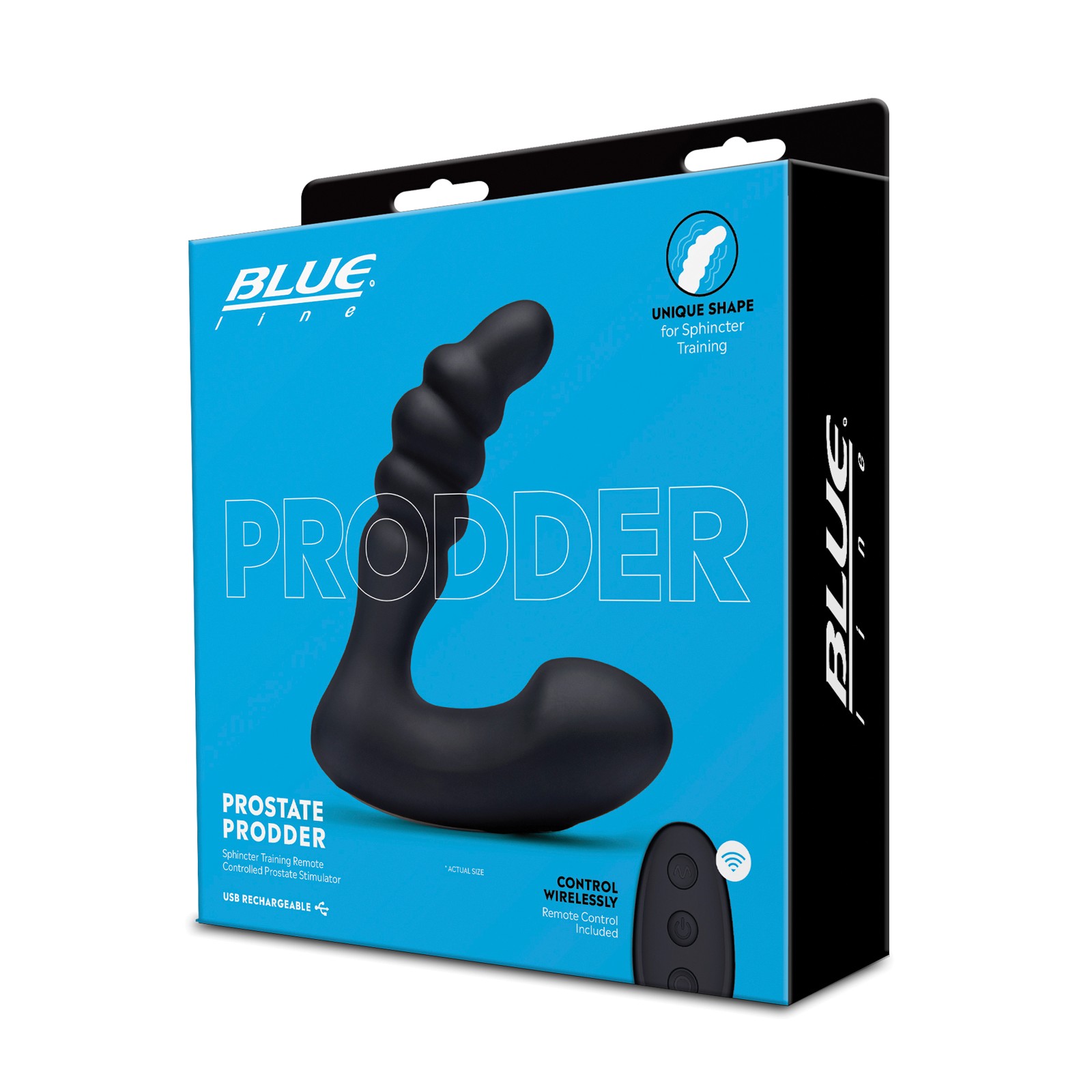 Blue Line Remote Control Vibrating Prostate Massager