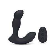 Blue Line Vibrating Prostate Thumper with Remote Black