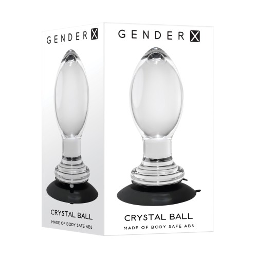 Gender X Crystal Ball Plug w/Suction Cup Clear