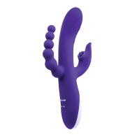 Vibrador Triple Estímulo Lick Me de Evolved Púrpura