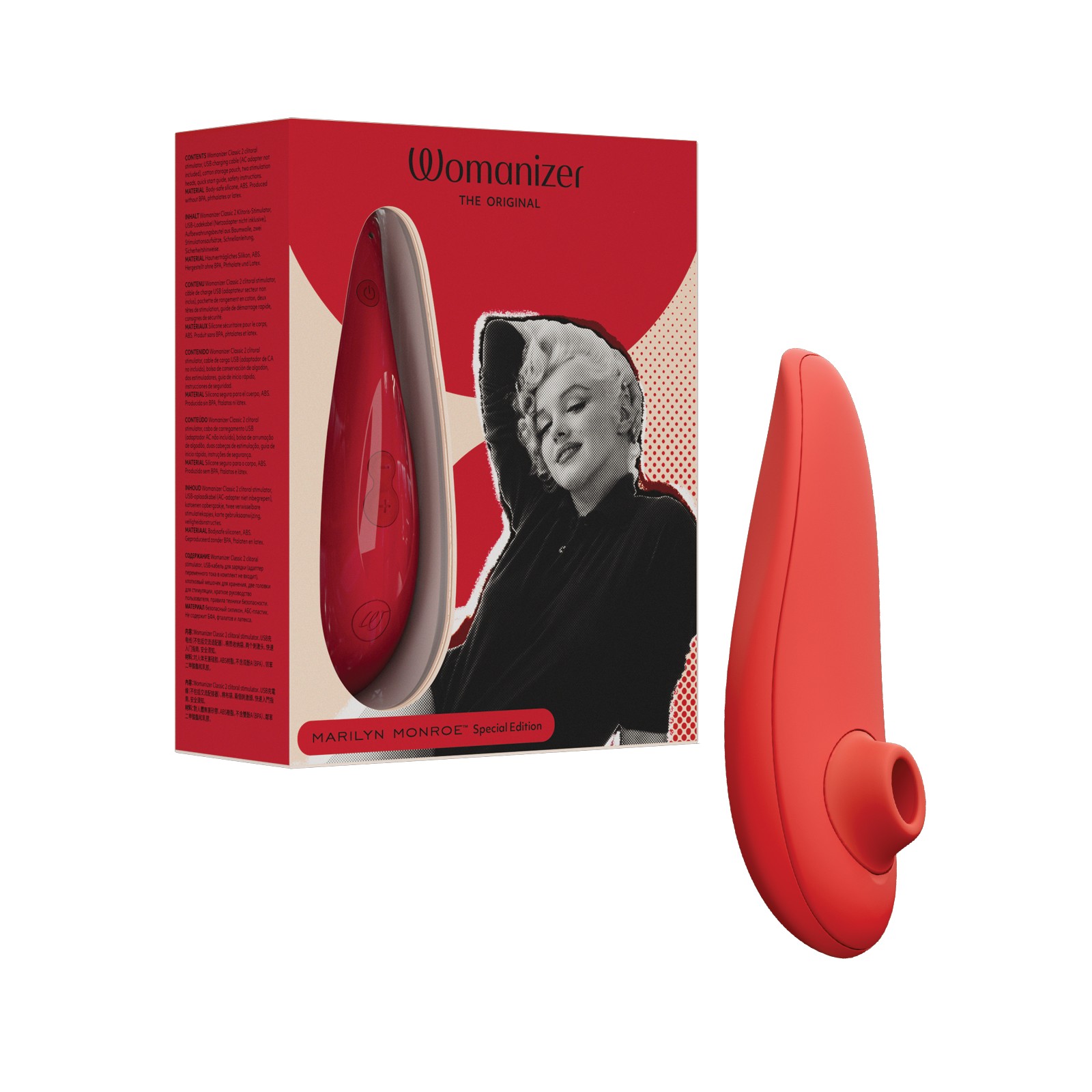 Womanizer Classic 2 Edición Especial Marilyn Monroe - Rojo Vivo