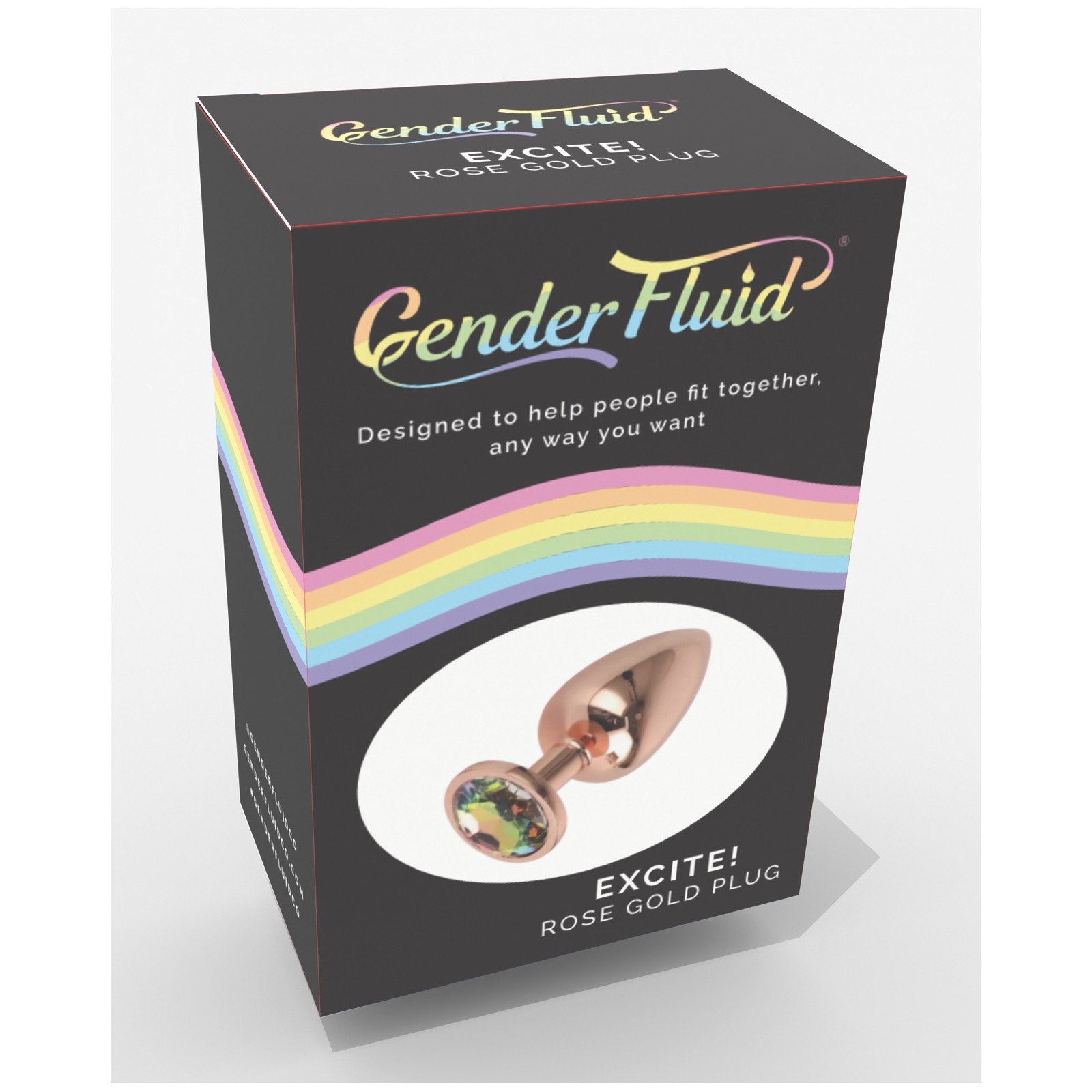 Gender Fluid Excite Plug Dorado Rosa