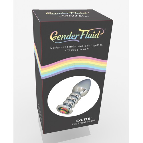 Gender Fluid Excite! Extendo Plug Silver