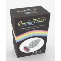 Gender Fluid Excite Ribbed Plug - Silver