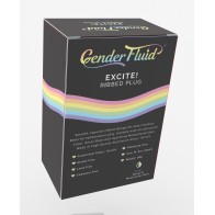 Gender Fluid Excite Ribbed Plug - Silver