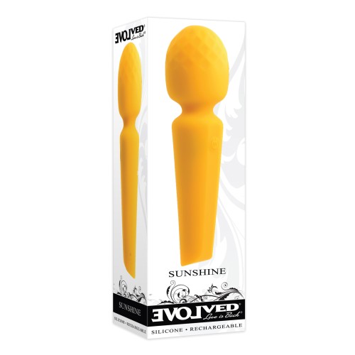 Evolved Sunshine Flexible Wand Vibrator Yellow