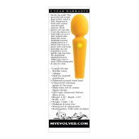 Evolved Sunshine Flexible Wand Vibrator Yellow