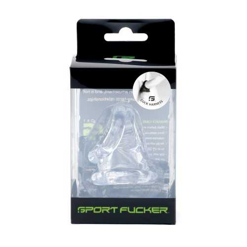 Sport Fucker Harness Cock Transparente