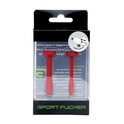 Kit de Plug Cum Sport Fucker Rojo - Experiencia de Sounding Definitiva