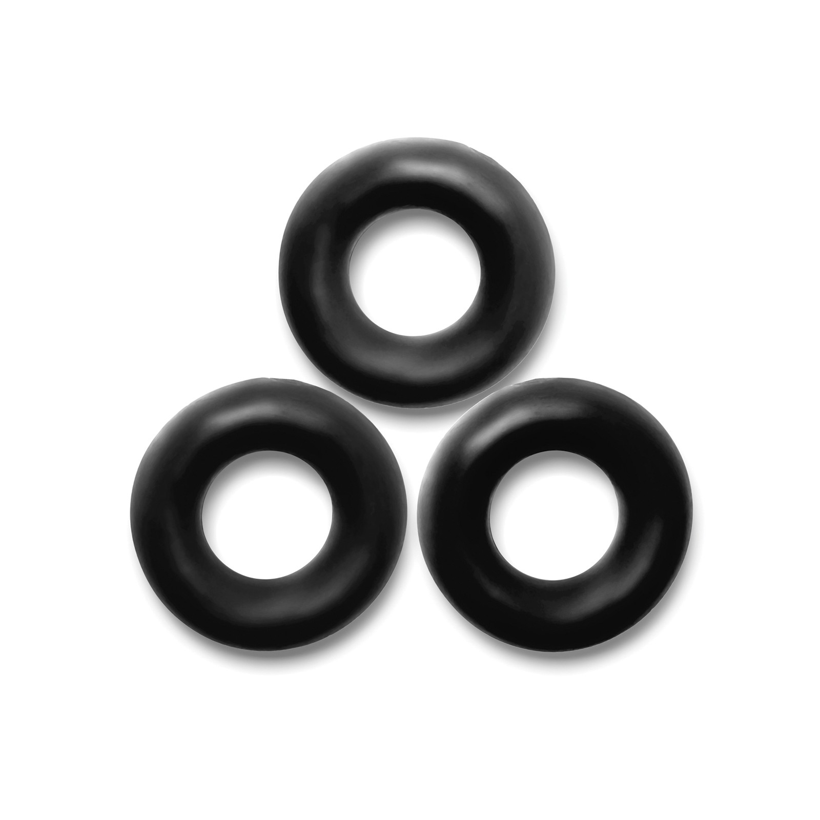 Paquete de 3 Anillos para el Pene Jumbo Oxballs Fat Willy Negro