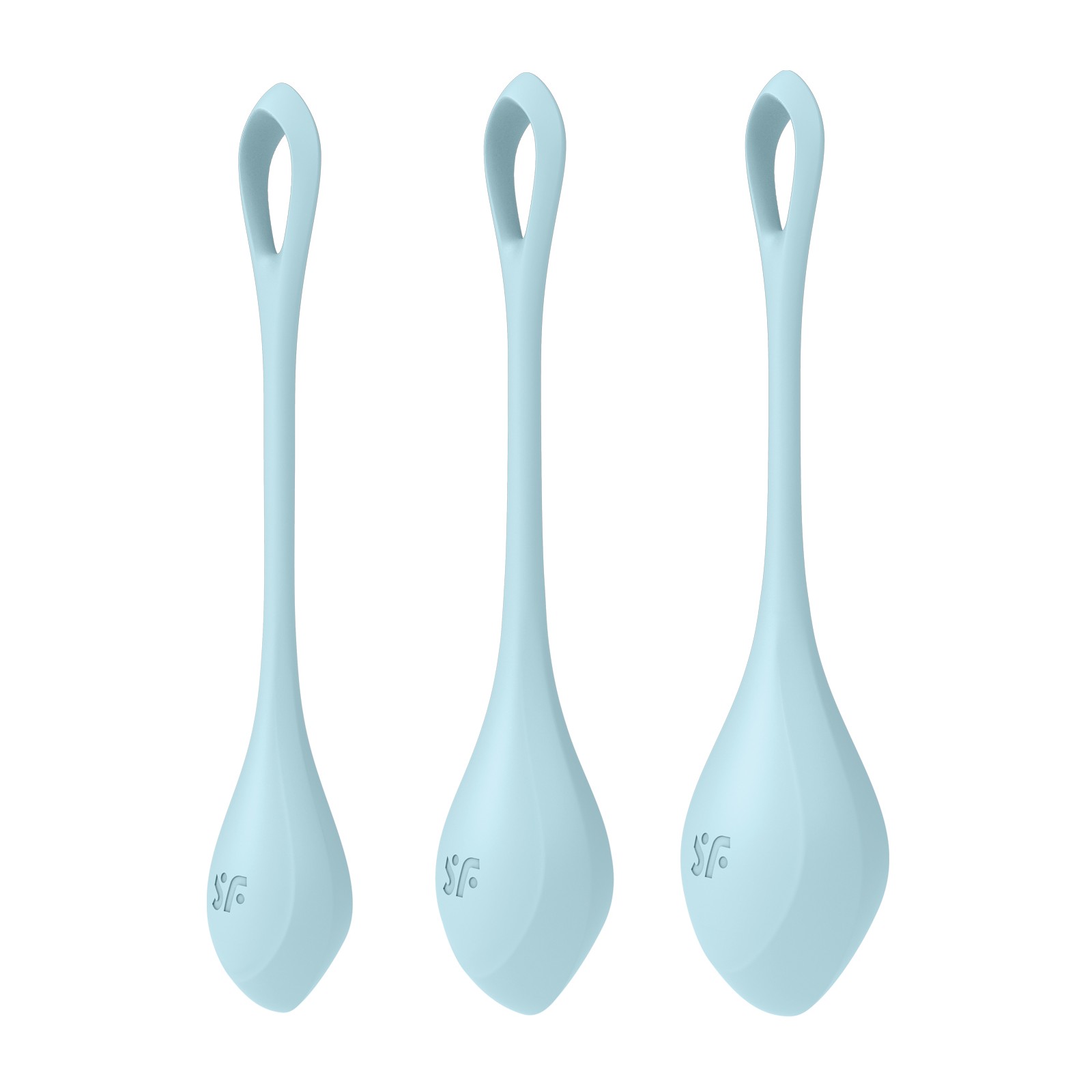 Satisfyer Yoni Power 2 Balls Training Set - Light Blue