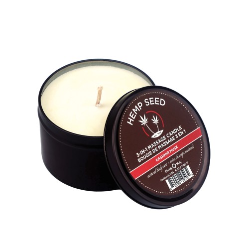 Earthly Body Suntouched Hemp Candle 6 oz Kashmir Musk