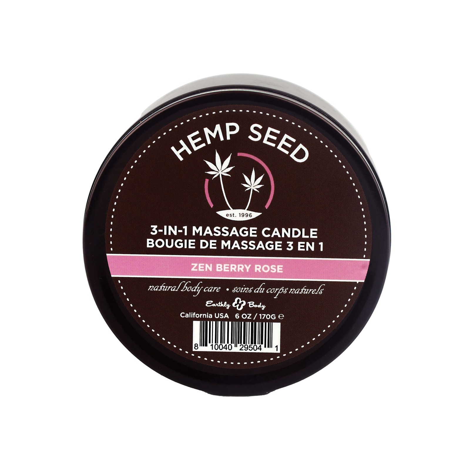 Earthly Body Suntouched Hemp Massage Candle