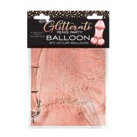 Glitterati Penis Mylar Balloon 3ft Rose Gold