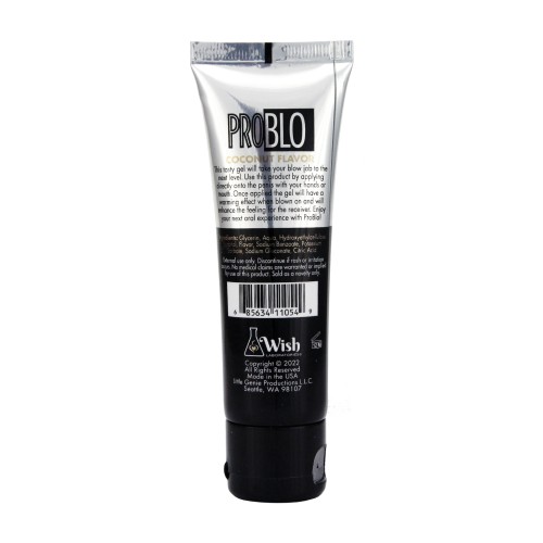 Gel de Placer Oral Pro Blo Coco para Mayor Intimidad