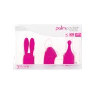 Set de Cabezas de Silicona Palm Power Pocket Rosa